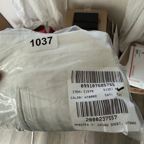 J.Crew 7" Heritage Classic Chino Short Sz 0 White Mid-Rise Slant Pockets Stretch - Picture 6 of 6